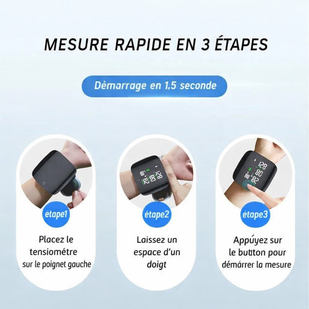 Tensiomètre Automatique de Poignet Haute Précision