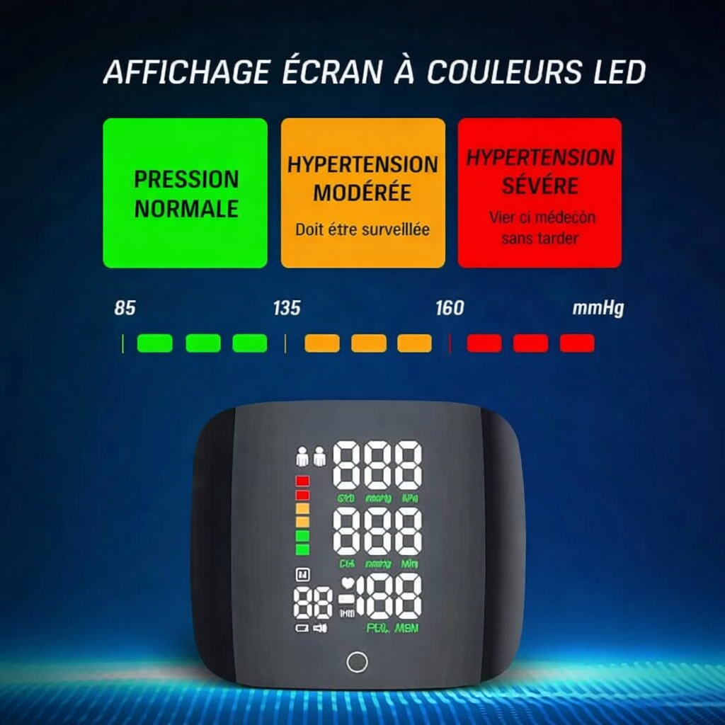 Tensiomètre Automatique de Poignet Haute Précision