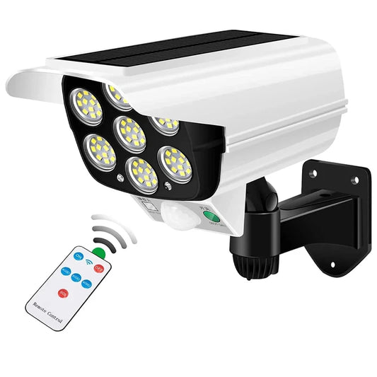 Projecteur Solaire LED Dissuasif Effet Caméra de Sécurité